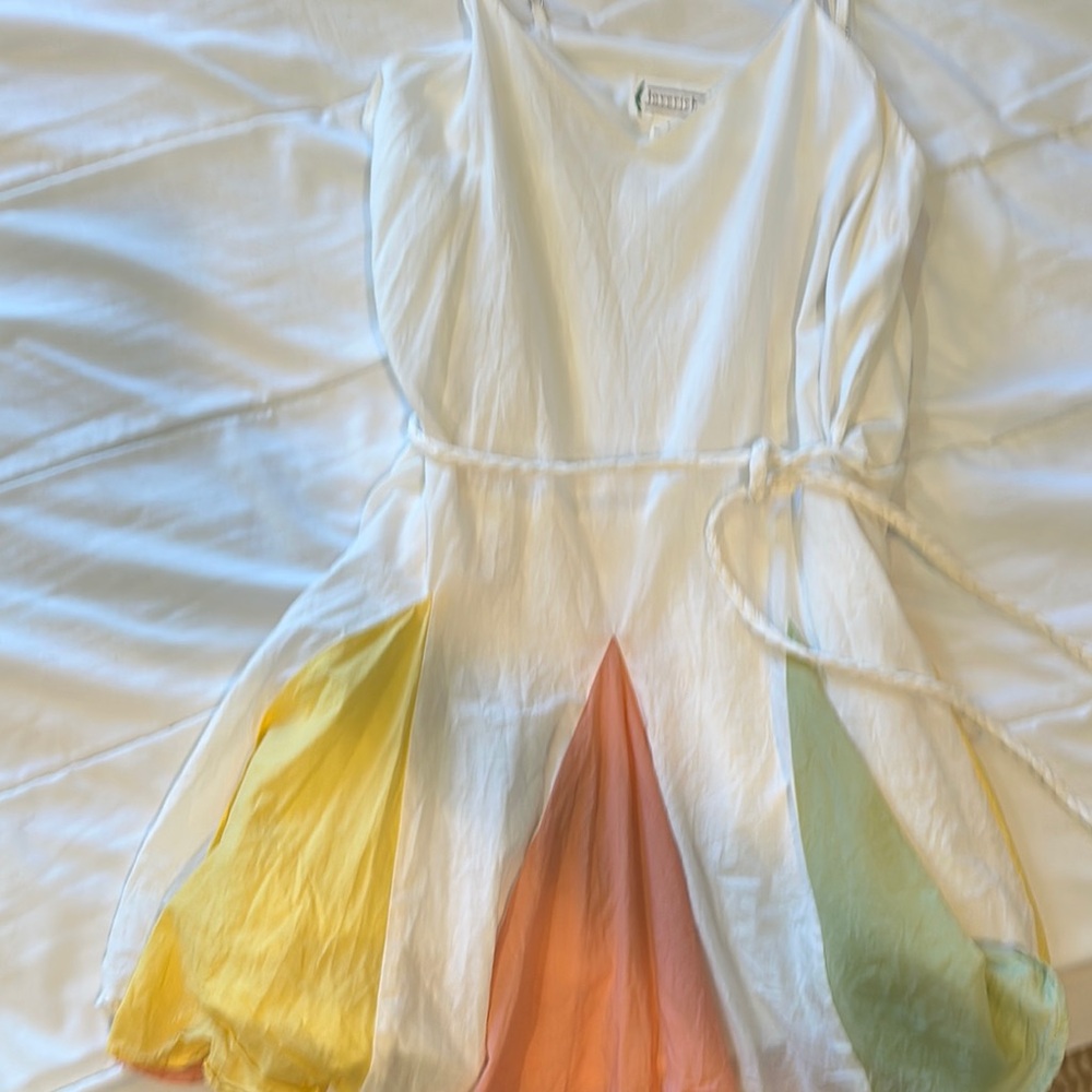 Colorful Kids Dress with Belt